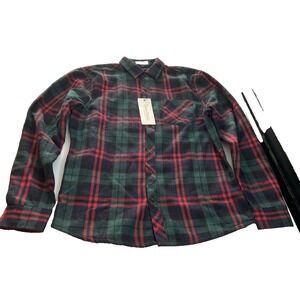 Chou Yatou mens Flannel shirt Long Sleeve Small